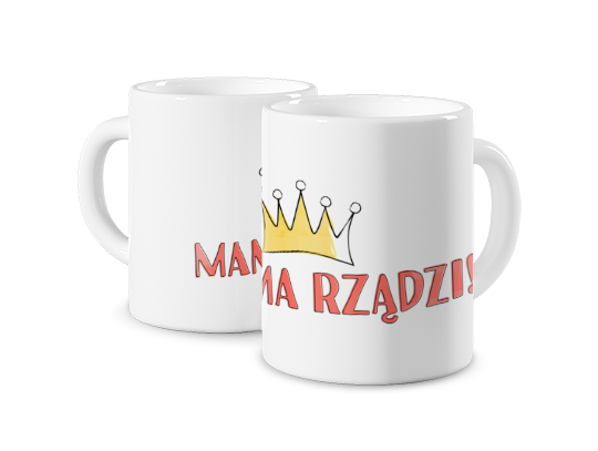 Kubek z nadrukiem - Mama rządzi