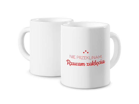 Kubek z nadrukiem - Rzucam zaklęcia